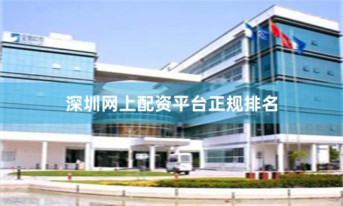 深圳网上配资平台正规排名